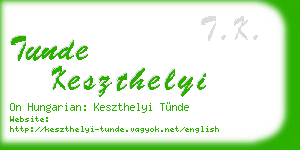 tunde keszthelyi business card
